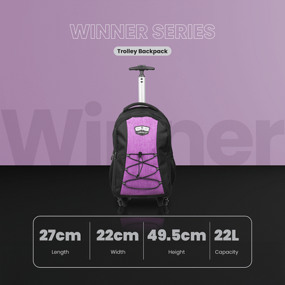 Volkano Winner Trolley Backpack 22L Pink | VK-9150-PK