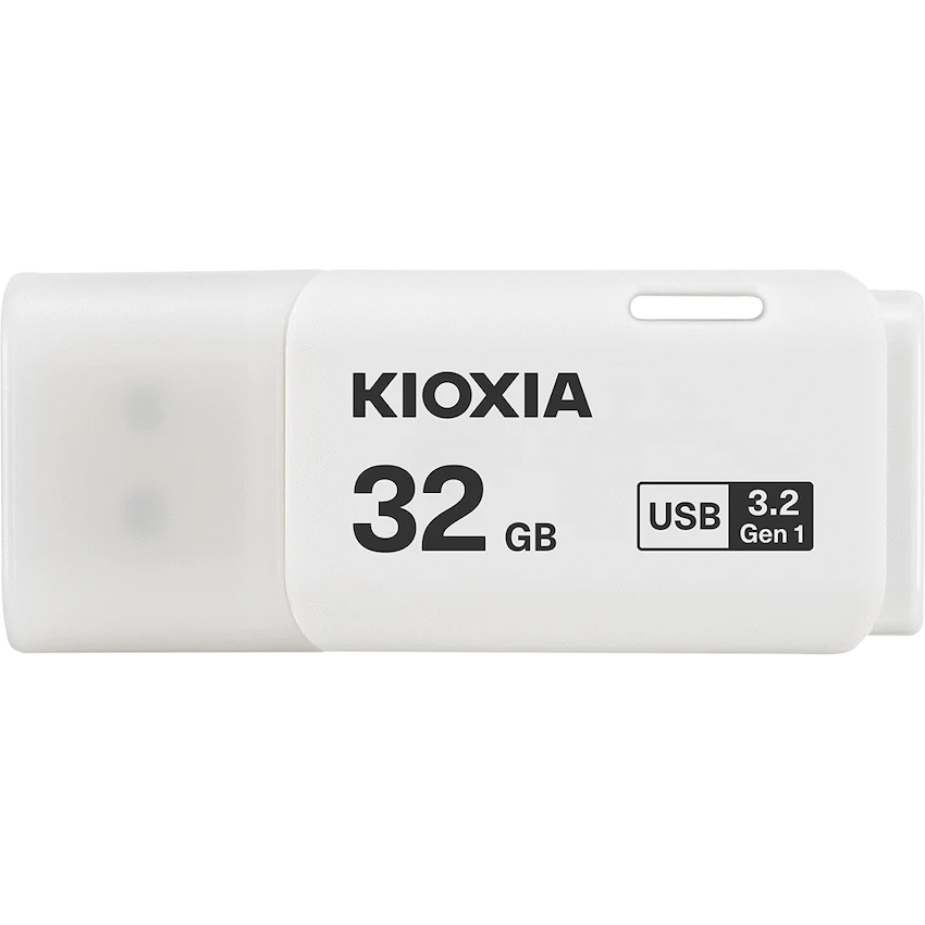 Kioxia TransMemory U301 32GB USB 3.2 Gen 1 Type-A Flash Drive (White) | LU301W032GG4
