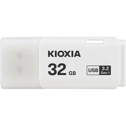 Kioxia TransMemory U301 32GB USB 3.2 Gen 1 Type-A Flash Drive (White) | LU301W032GG4