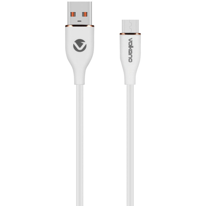 Volkano Flexi Series USB to Micro USB 1.5m 18w - White | VK-20261-WT