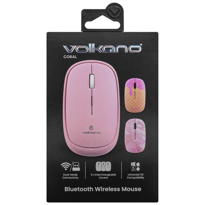 Volkano Coral series Bluetooth Wireless Mouse - Pink | VK-20304-PK