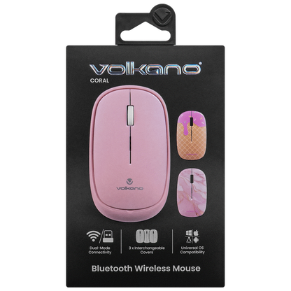 Volkano Coral series Bluetooth Wireless Mouse - Pink | VK-20304-PK