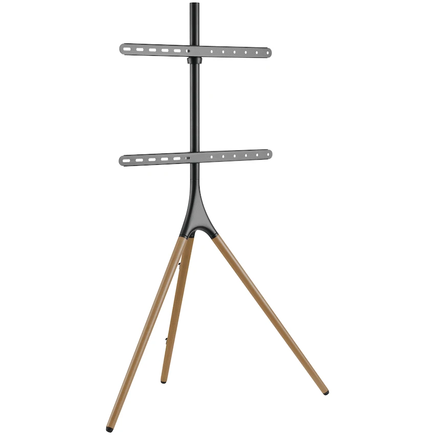 Volkano Steel series Fixed Easel TV Stand 45" - 65" TVs | VK-4042-BK