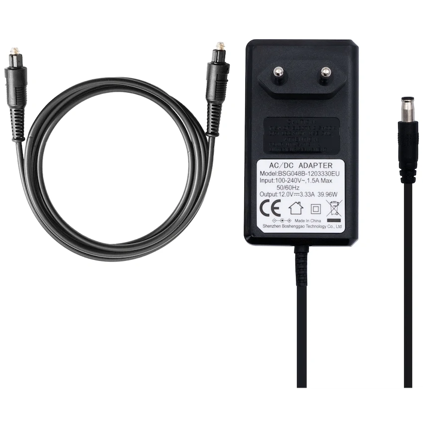 Volkano Power Supply and 1.2m Toslink Cable Bundle | VK-BUN-74