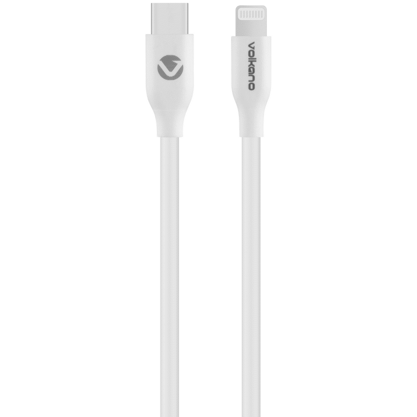 Volkano Flexi Series Type-C to MFI Lightning 1.5m 27w - White | VK-20267-WT