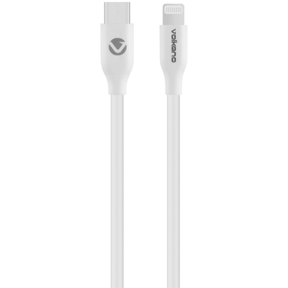Volkano Flexi Series Type-C to MFI Lightning 1.5m 27w - White | VK-20267-WT