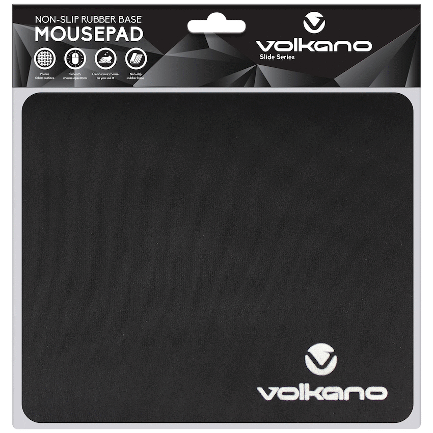 Volkano Slide Series Mouse Pad 220x180x3mm - Black | VK-20007-BK