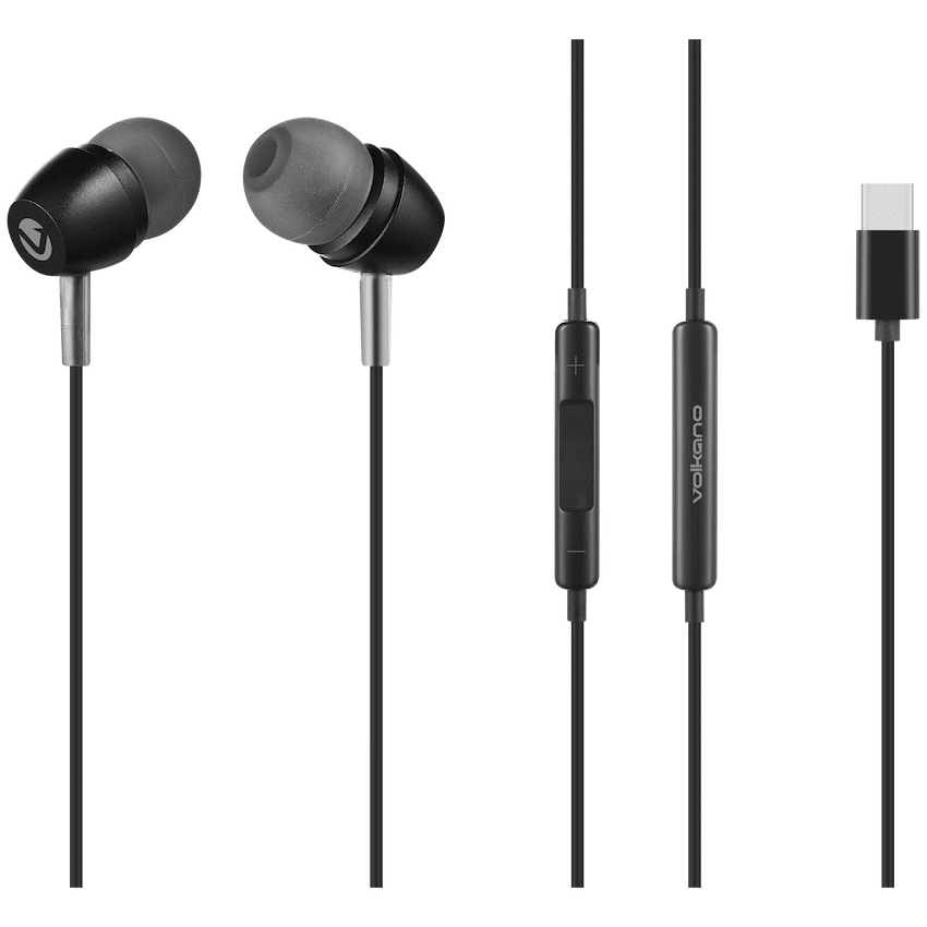 Volkano Prism 3 Series Type-C Earphone - Black | VK-1019-BK[V2]