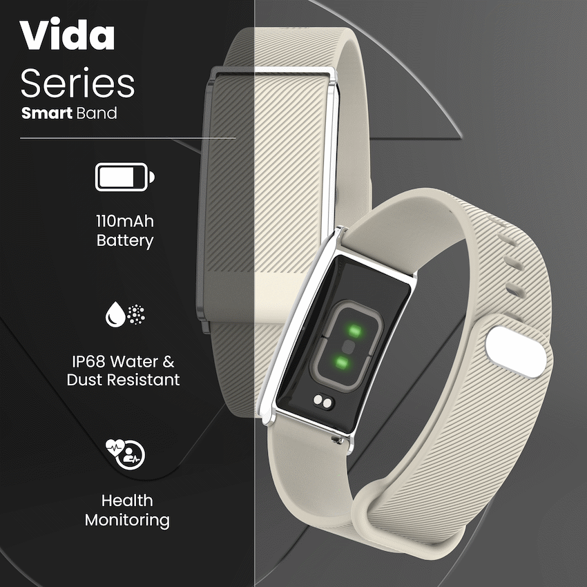 Volkano Vida Series Smart Band - Beige | VK-5101-BG
