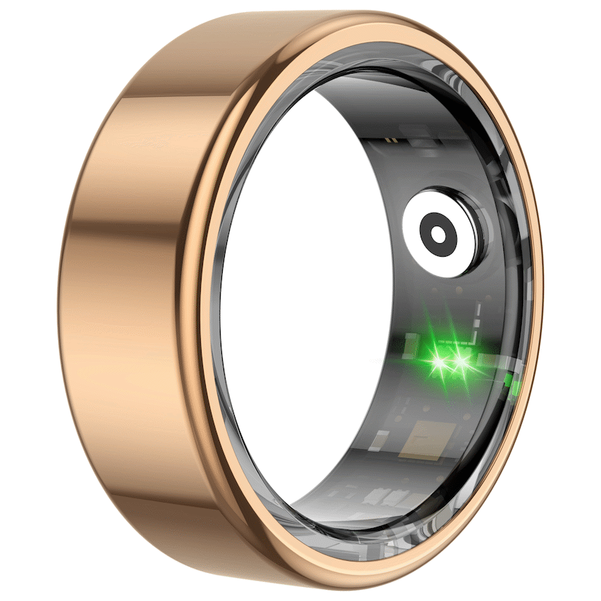 Volkano Ring Series Smart Ring with Charging Case - 19.1mm | VK-5098-LL-GD