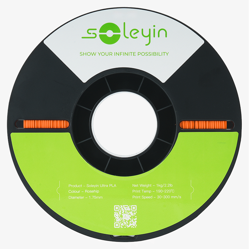 Creality 1.75mm Soleyin Ultra PLA Filament - Rosehip 1Kg | 3301010509