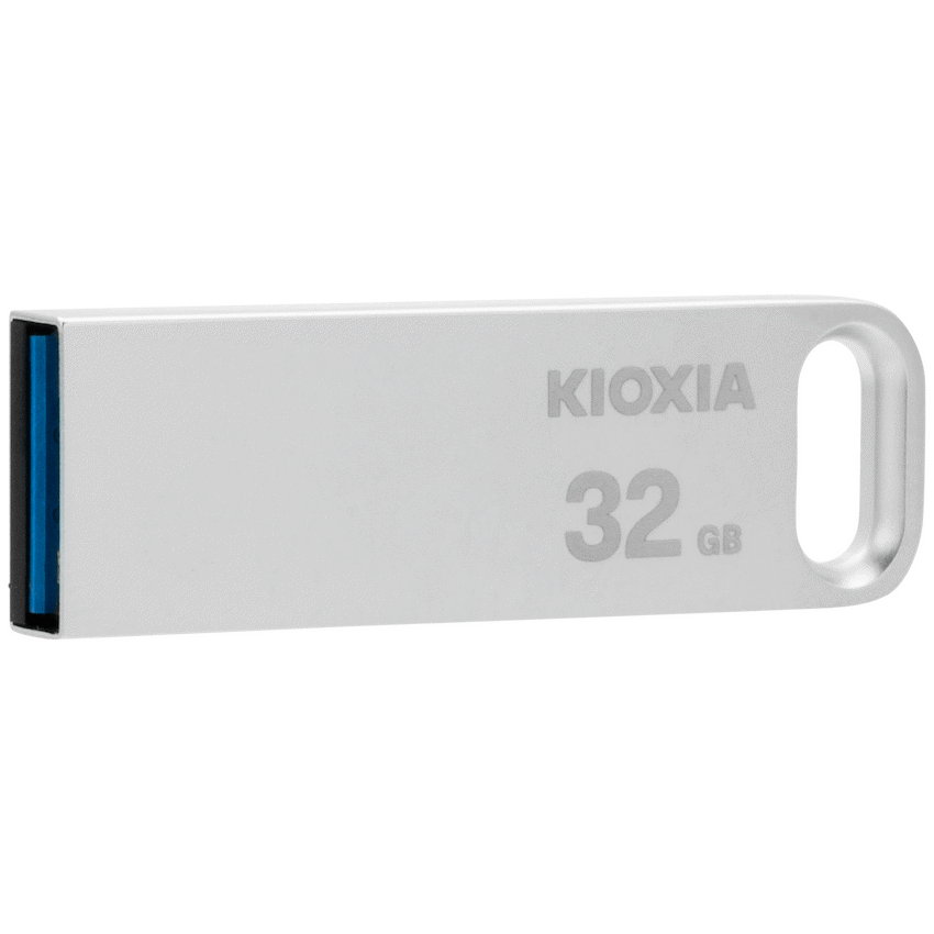 Kioxia TransMemory U366 32GB USB 3.2 Gen 1 Metal Type-A Flash Drive (Silver) | LU366S032GG4