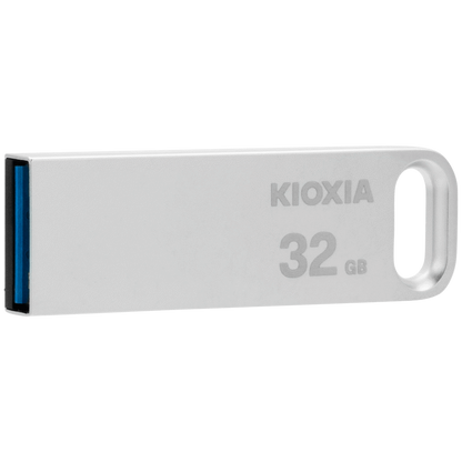 Kioxia TransMemory U366 32GB USB 3.2 Gen 1 Metal Type-A Flash Drive (Silver) | LU366S032GG4