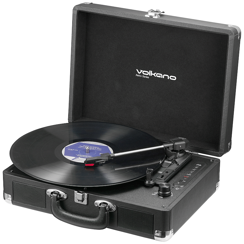 Volkano Retro Series Turntable | VK-3160-BK