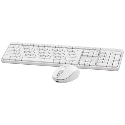 VolkanoX Garnet Bluetooth Wireless Keyboard and Mouse Combo - White | VKX-20008-WT
