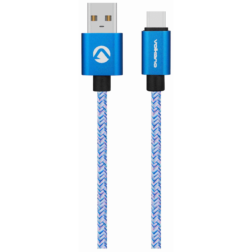 Volkano Fashion Series Micro USB Cable 1.8m - Sky Blue | VK-20060-SBL