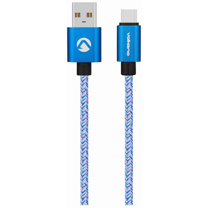 Volkano Fashion Series Micro USB Cable 1.8m - Sky Blue | VK-20060-SBL