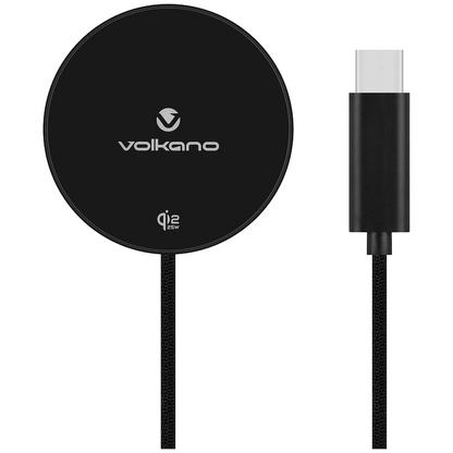 Volkano Magni Series Qi2.2 25W Wireless Charging Pad - Black | VK-8044-BK