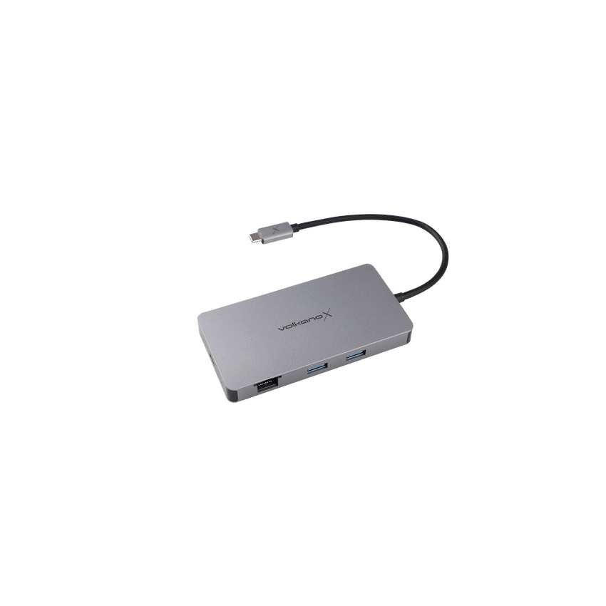Volkano X Core Series 8 in 1 USB-C Multiple Port Adaptor | VK-20282-BK