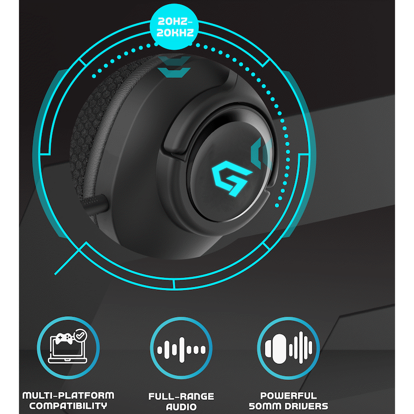 Volkano Gaming Solace Series Wired Gaming headphones | VG-223-BK[V1]