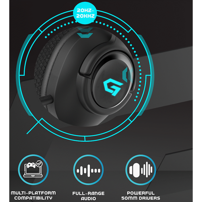 Volkano Gaming Solace Series Wired Gaming headphones | VG-223-BK[V1]