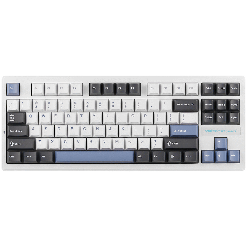 Volkano Gaming Obsidian X1 TKL Mechanical Tri-mode keyboard with Red switches | VG-210-BK