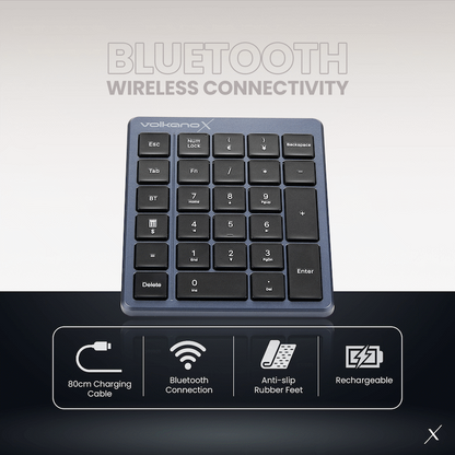 Volkano X Numeric Series Keypad With Scissor keys - Black | VKX-223-BK