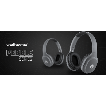 Volkano Pebble Series Bluetooth Headphones - Dark Grey | VK-2023-DG