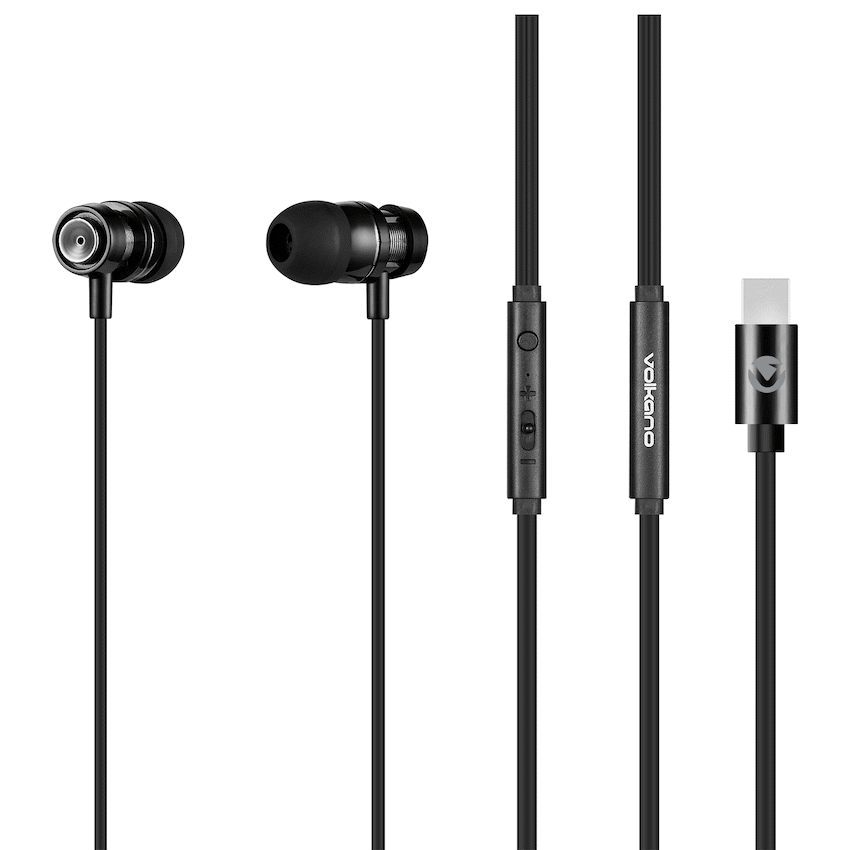 Volkano Alloy Type-C Earphone | VK-1020-BK