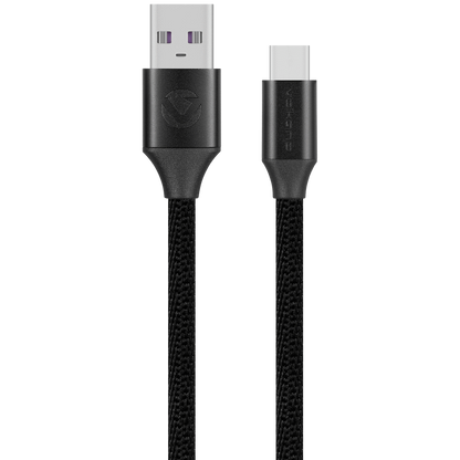 Volkano Weave Series Braided Type-C Cable 3m 30w - Black | VK-20145-BK
