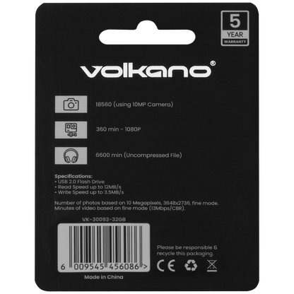 Volkano USB 2.0 Flash Drive 32gb | VK-30093-32GB