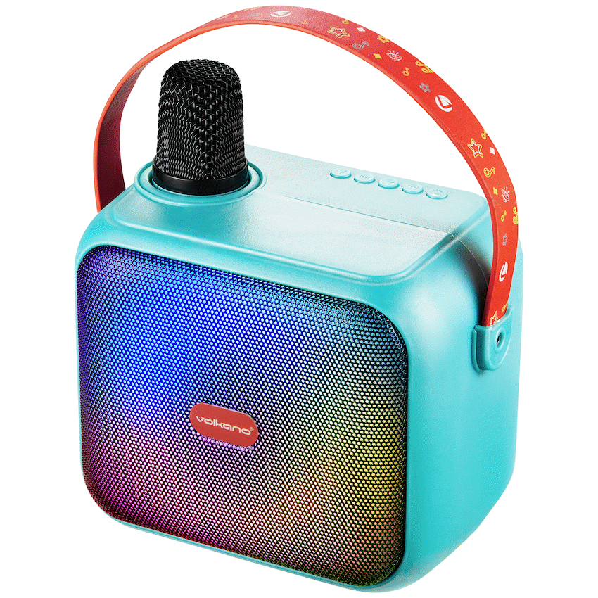 Volkano Kids SongSeeker Bluetooth Karaoke Machine with Wireless BT Microphone | VK-10117-TQ