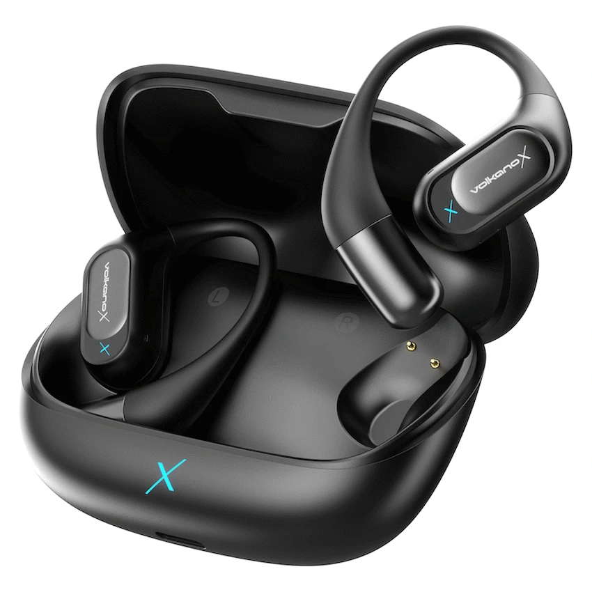 VolkanoX O300 Air Conduction OWS Earphones - Black | VXO-300-BK