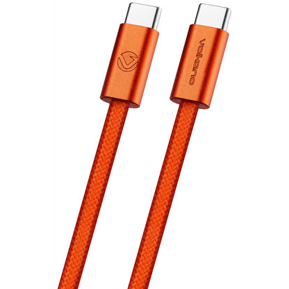 Volkano Weave Series 60w USB C to USB C 1.2m-Orange | VK-30260-OR
