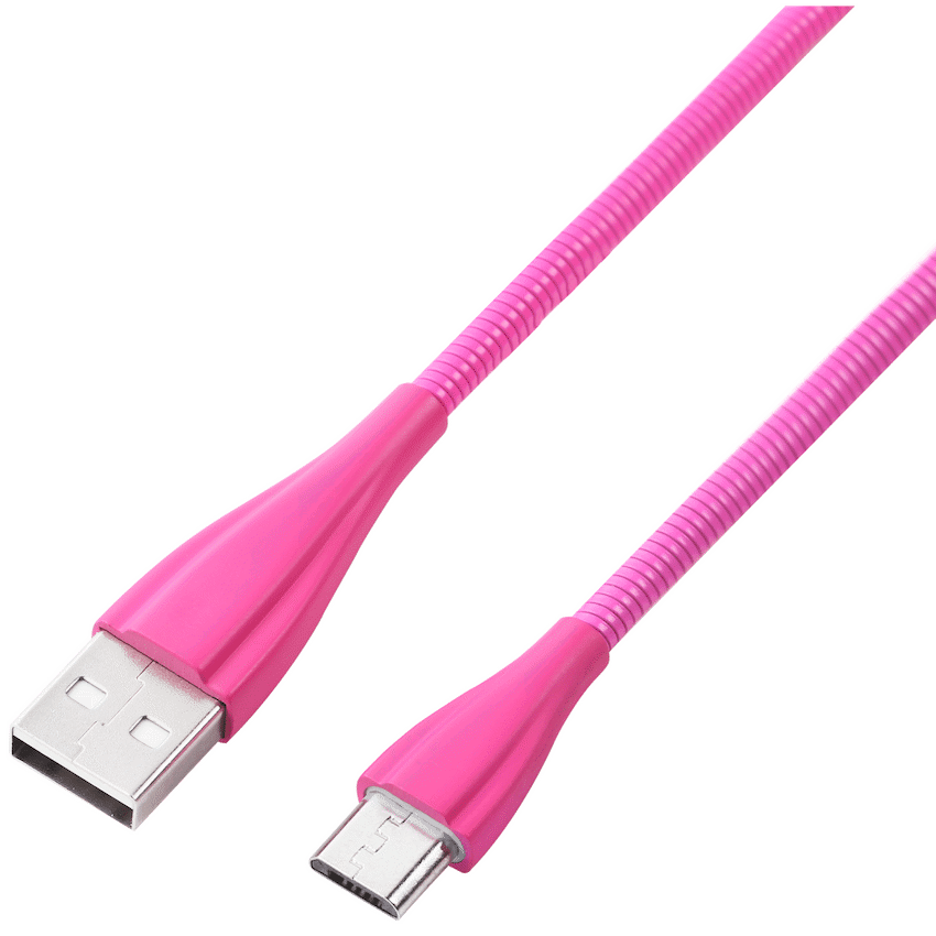 Volkano Fashion Series Micro USB Cable 1.8m - Lumo - Pink | VK-20060-LPK