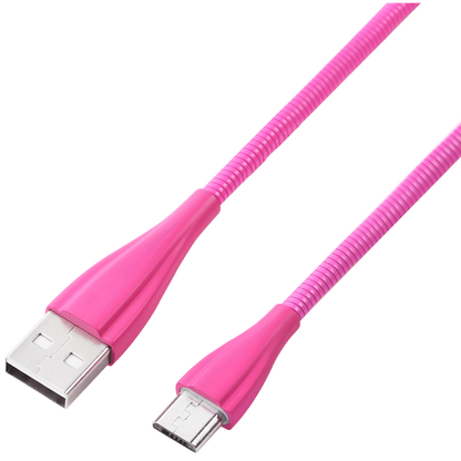 Volkano Fashion Series Micro USB Cable 1.8m - Lumo - Pink | VK-20060-LPK