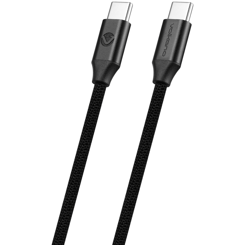 Volkano Weave Series Type-C to Type-C Cable 3m 60w - Black | VK-20168-BK