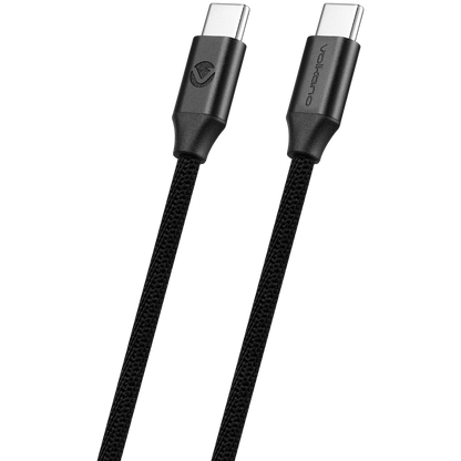 Volkano Weave Series Type-C to Type-C Cable 3m 60w - Black | VK-20168-BK