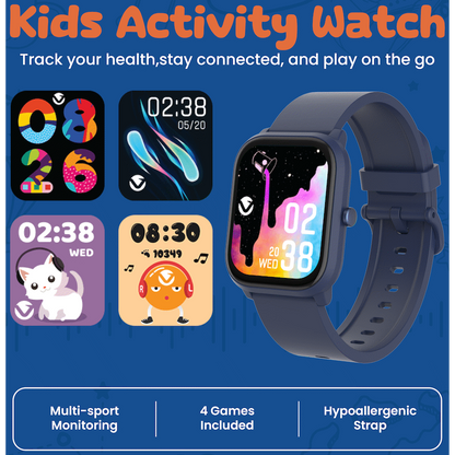 Volkano Vivo Series Kids Smart Watch - Dark Blue | VK-5018-BL