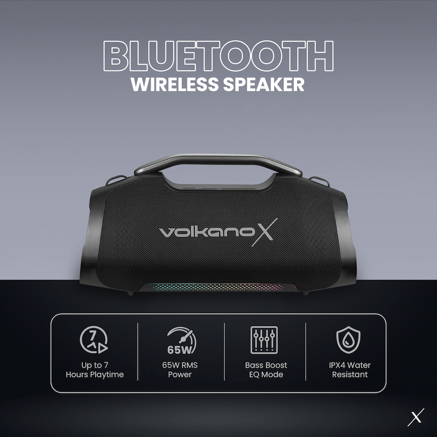 VolkanoX Ignite Ultra Bluetooth Speaker | VKX-3404-BK