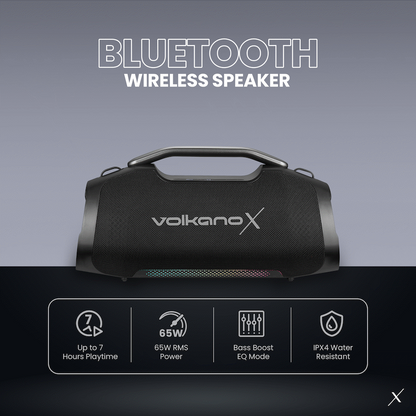 VolkanoX Ignite Ultra Bluetooth Speaker | VKX-3404-BK