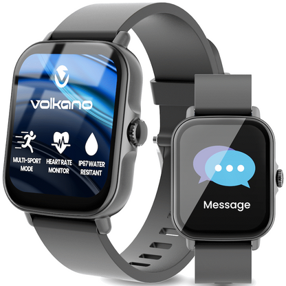 Volkano Active Tech Serene series Watch with heart rate monitor - Black | VK-5072-BK[V2]