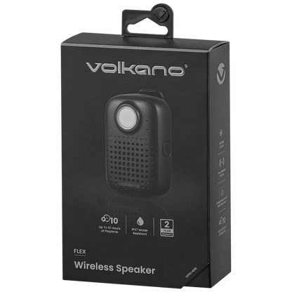 Volkano Flex Bluetooth Wireless Speaker - Black | VK-3010-BK
