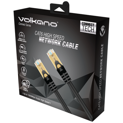 Volkano Connect Series CAT6 Network Cable 10m | VK-20184-BK