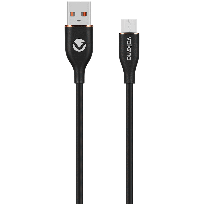 Volkano Flexi Series USB to Micro USB 1.5m 18w - Black | VK-20261-BK