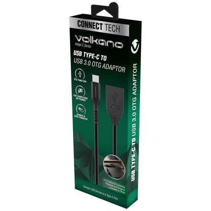 Volkano Adapt C Series Type-C to USB 3.0 Adaptor | VK-20169-BK