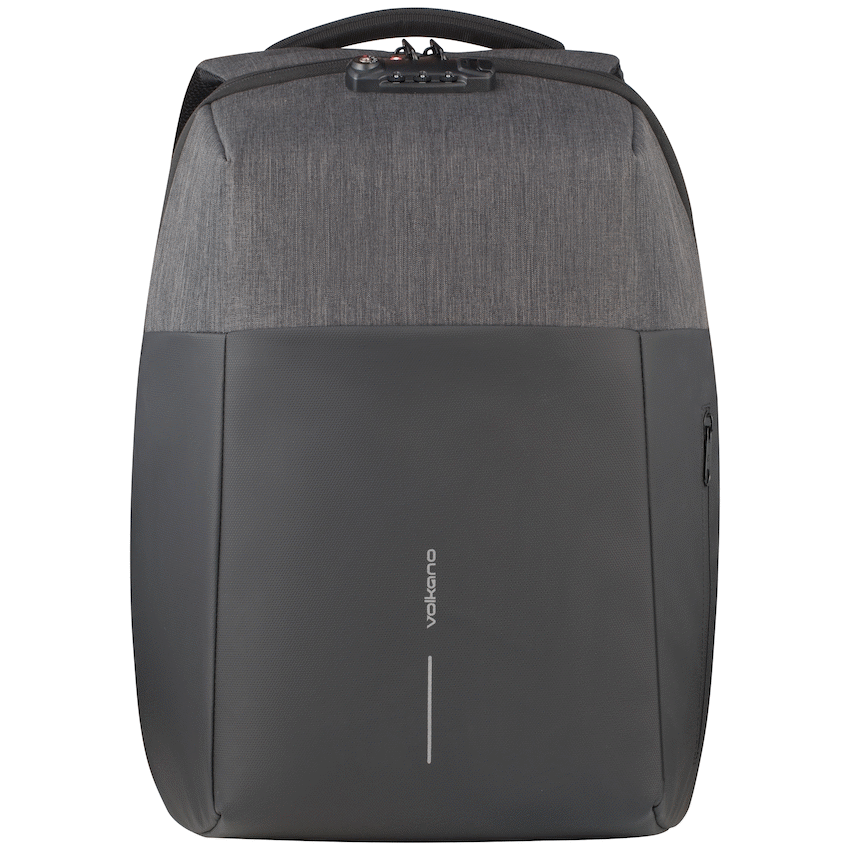 Volkano Smart Deux Laptop Backpack - Black/Charcoal | VK-7081-BKCH