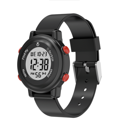 Volkano Kids Digital Watch with Apple Find My - 3ATM Waterproof (Anti-Lost) - Black | VK-5032-BLK