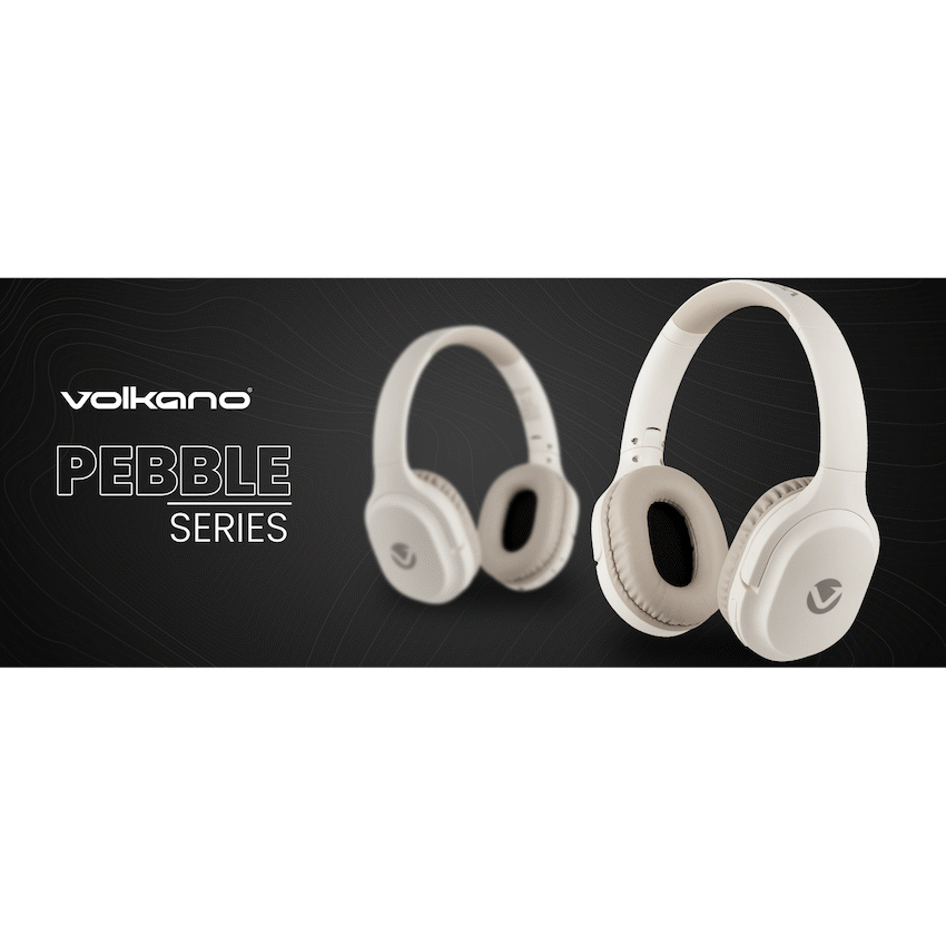 Volkano Pebble Series Bluetooth Headphones - Khaki | VK-2023-KH