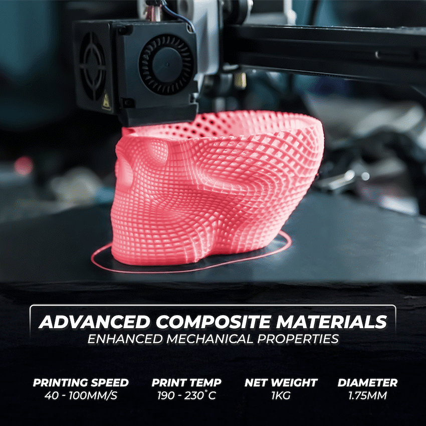 Creality 1.75mm PLA Matte Filament - Strawberry Red 1Kg | 3301010300
